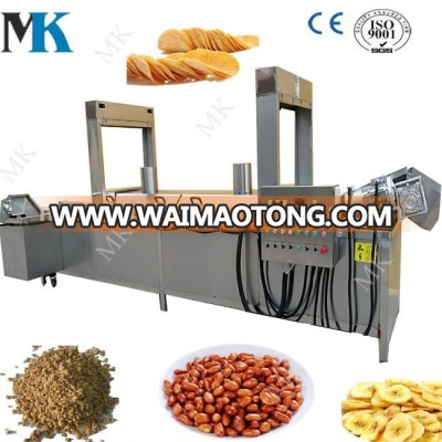 Automatic industrial continuous conveyor deep fryer